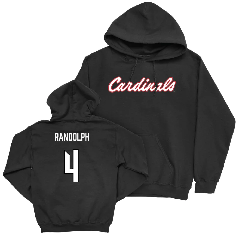 Women's Basketball Black Script Hoodie   - MacKenly Randolph Hoodie Dress Longline Feminine