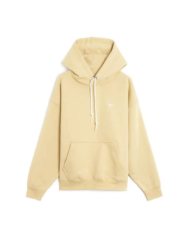 Solo Swoosh Hooded Sweatshirt - Team Gold / White Hoodie with Sequins Glamorous Eye-catching