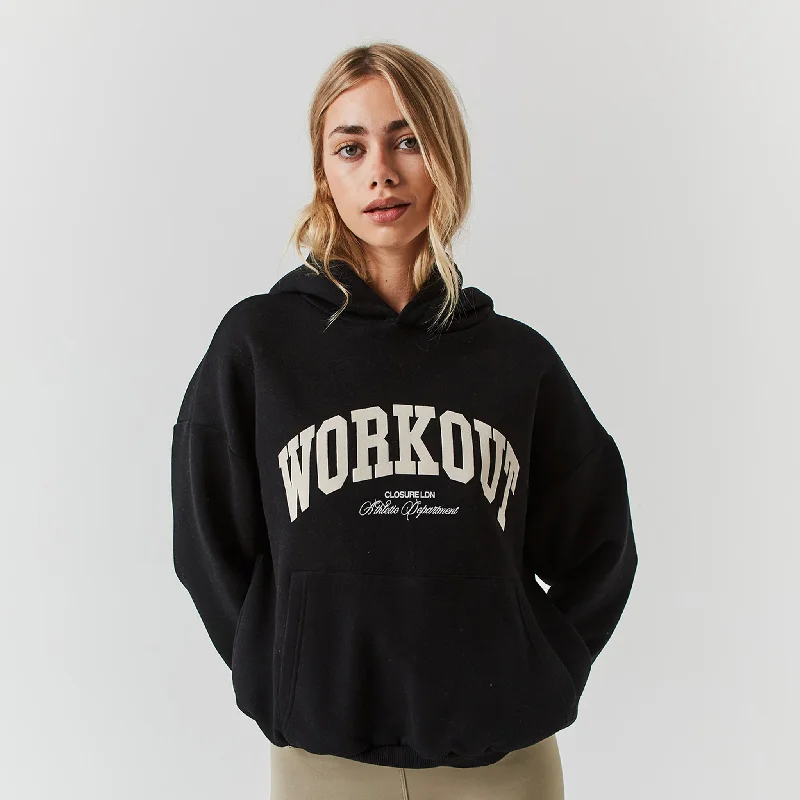 Workout Hoodie | Black Hoodie with Magnetic Closure Innovative Modern