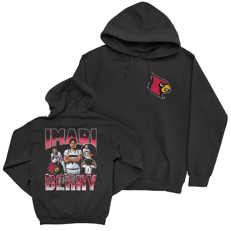 EXCLUSIVE RELEASE: Imari Berry 90s Black Hoodie Hoodie with Hidden Zipper Minimalist Clean