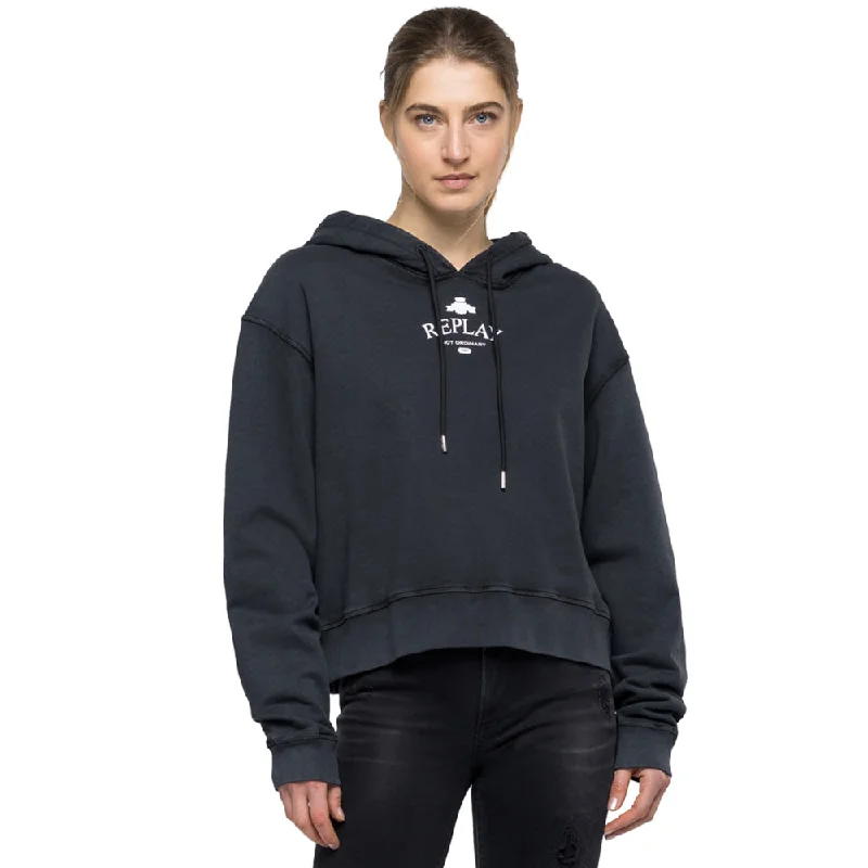 Replay Women's Bio Pack Hoodie Hoodie with Emblem Brand Identity