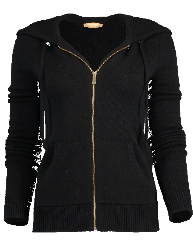 Studio 54 Cashmere Hoodie Hoodie with Hem Lace Feminine Delicate