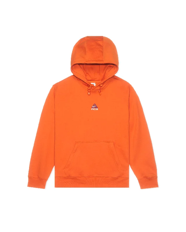 Therma-FIT Hoodie - Campfire Orange / Summit White Hoodie with Set-In Sleeves Structured Classic