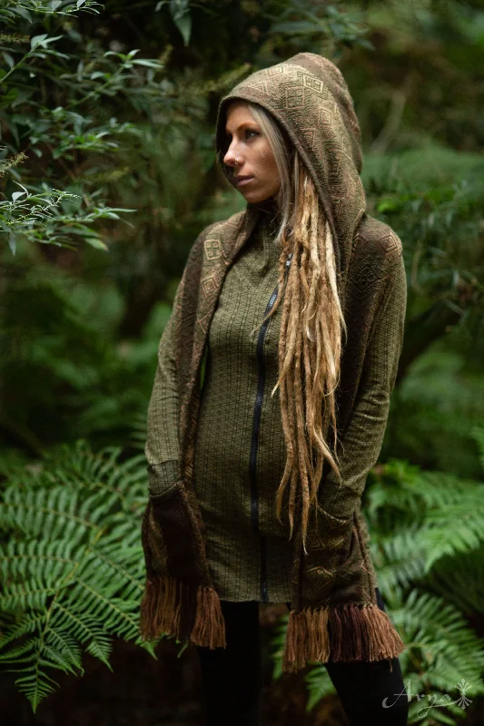 Earth Tribe Hoodie Scarf with Pockets Hoodie with Earth Tones Natural Calm