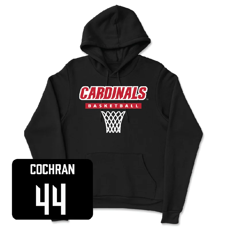 Women's Basketball Black Hardwood Hoodie - Olivia Cochran Hoodie Sweatshirt Pullover