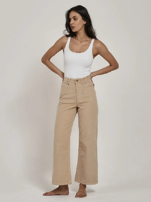 Holly Cord Pant - Soft Tan Soft Stretch Leggings