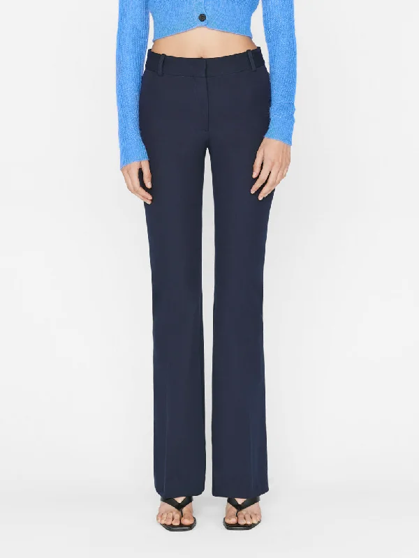 Le High Flare Trouser -- Navy Trousers chic fashionable