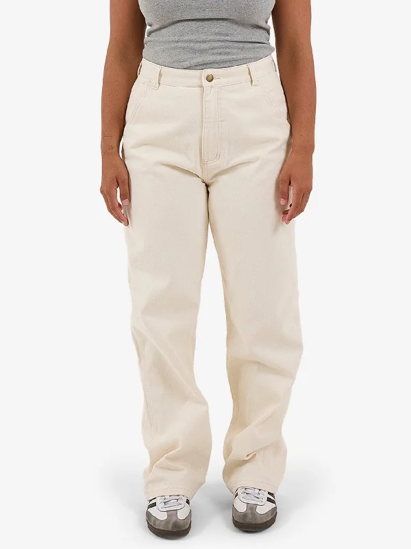 Carpenter Pant - Heritage White Classic Bootcut Trousers