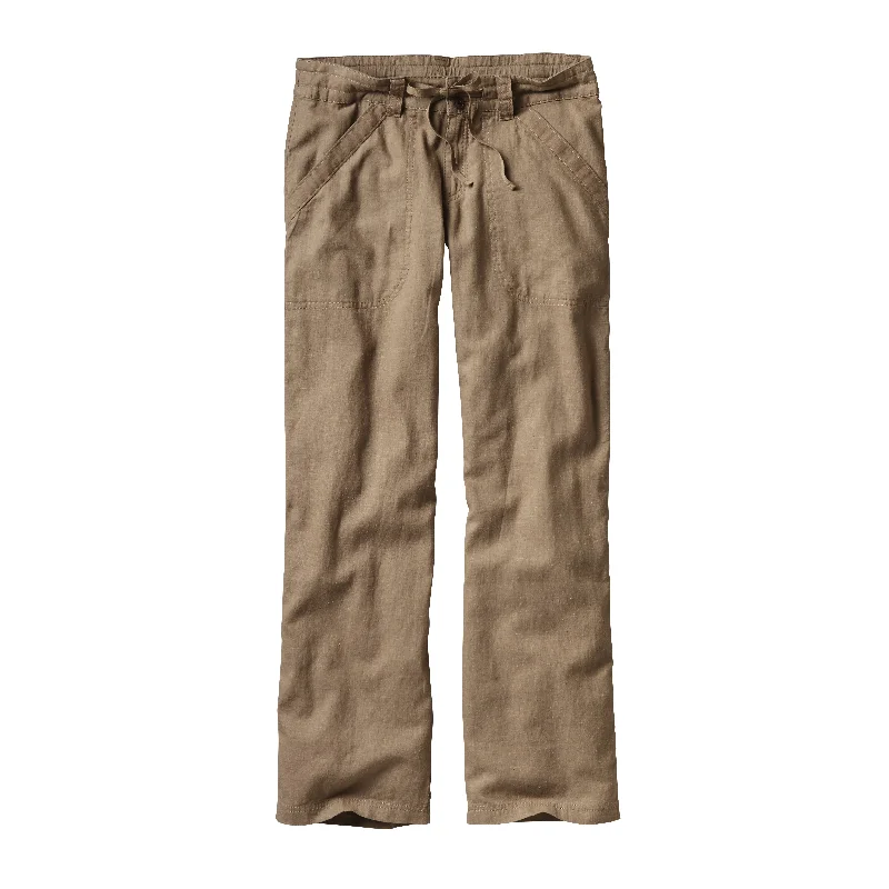 W's Island Hemp Pants - Short Comfortable Wide-Leg Pants