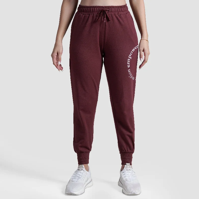 Empower Motion Trousers (Maroon) Trousers Gym Athletic