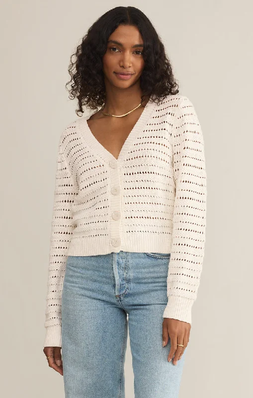 Z-Supply Romance Cardigan - SEA SALT Cashmere Blend Cotton Blend Poly Blend