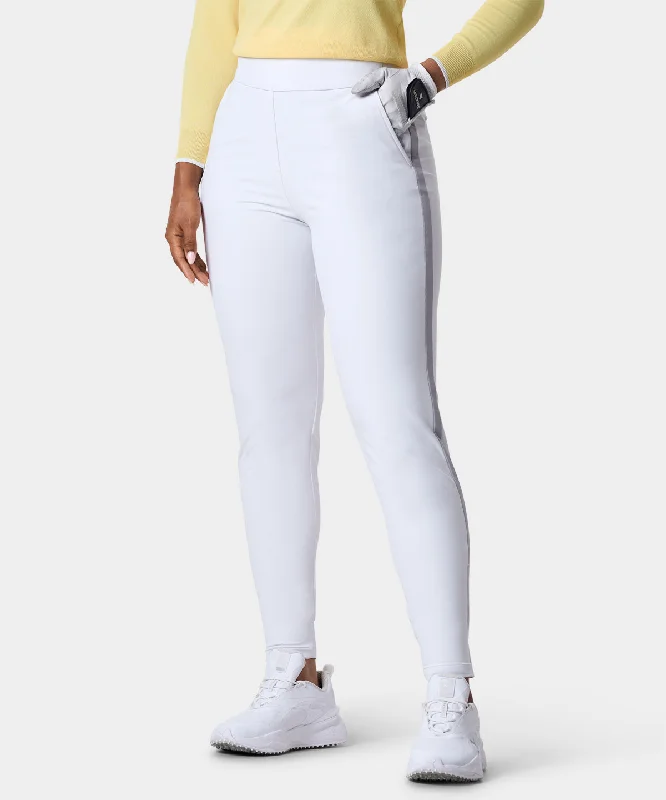 Nora White Flex Trouser Trousers Party Sparkling