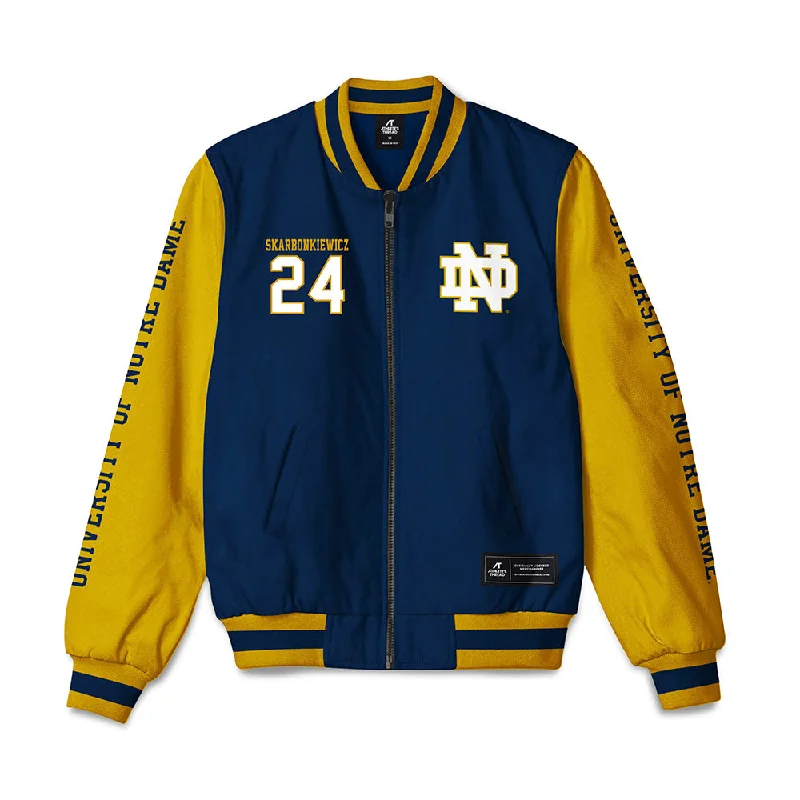 Notre Dame - NCAA Women's Fencing : Magda Skarbonkiewicz - Bomber Jacket Insulated Jacket Fitted Jacket Loose Jacket