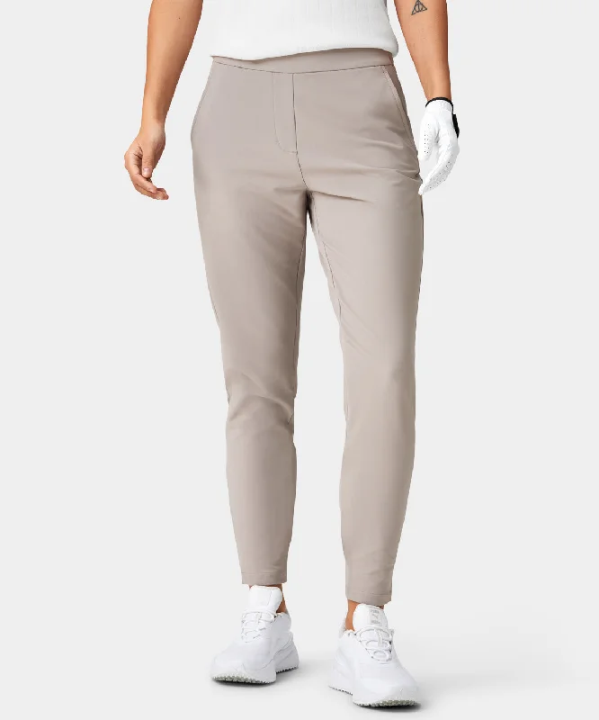 Nora Ash Brown Trouser Trousers Leisure Comfortable