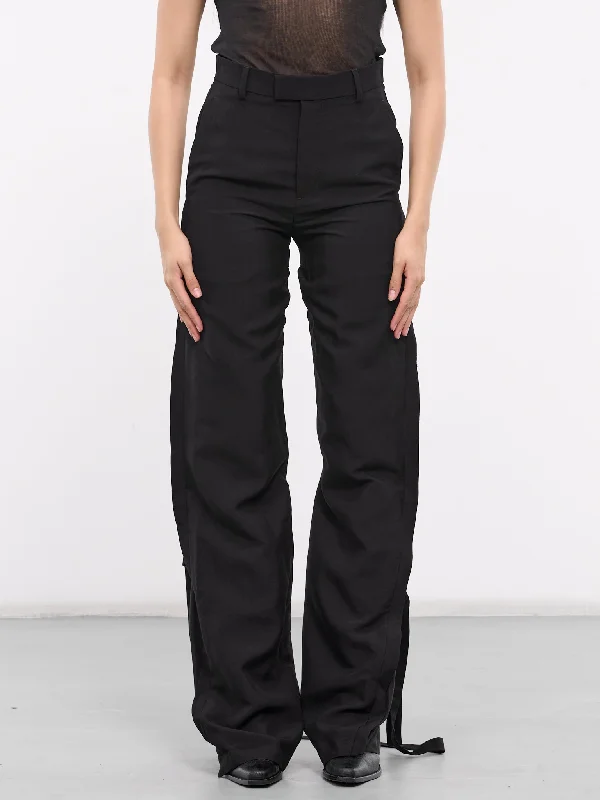 Aude Double Layer Trousers (B0011893-FA423-AUDE-BLACK) Trousers Brand Named