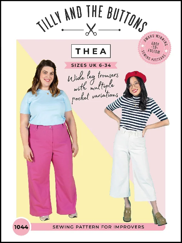 Thea Trousers Pattern - Tilly And The Buttons Trousers chic elegant