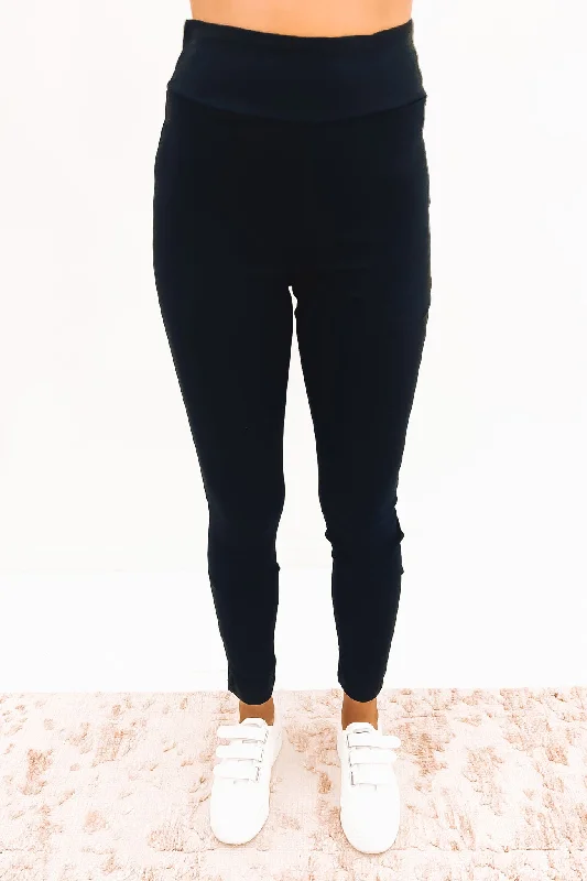 Marian Pant Black Classic Cropped Pants