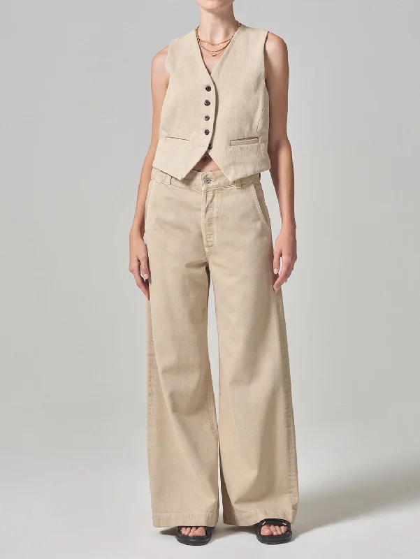 Beverly Trouser - Taos Sand Trousers Plaid Checkered