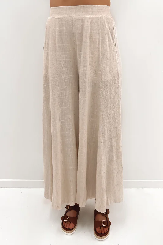 Jamaya Pant Beige Comfy High-Waist Jeans