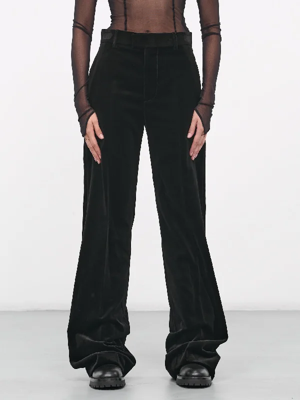 Maaike Flared Comfort Trousers (B0011423-FA351-099-BLACK) Trousers Top Rated