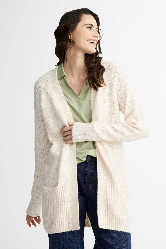 Cardigan en tricot en polyester recyclé - Femme Slim Fit Regular Fit Oversized