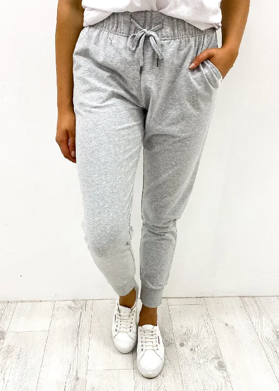 Lazy Days Pant Grey Marle Soft Wool Pants