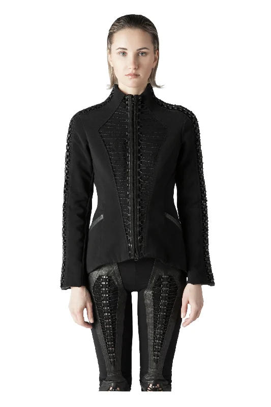 Stagger Laced Jacket Embroidered Jacket Appliqued Jacket Beaded Jacket