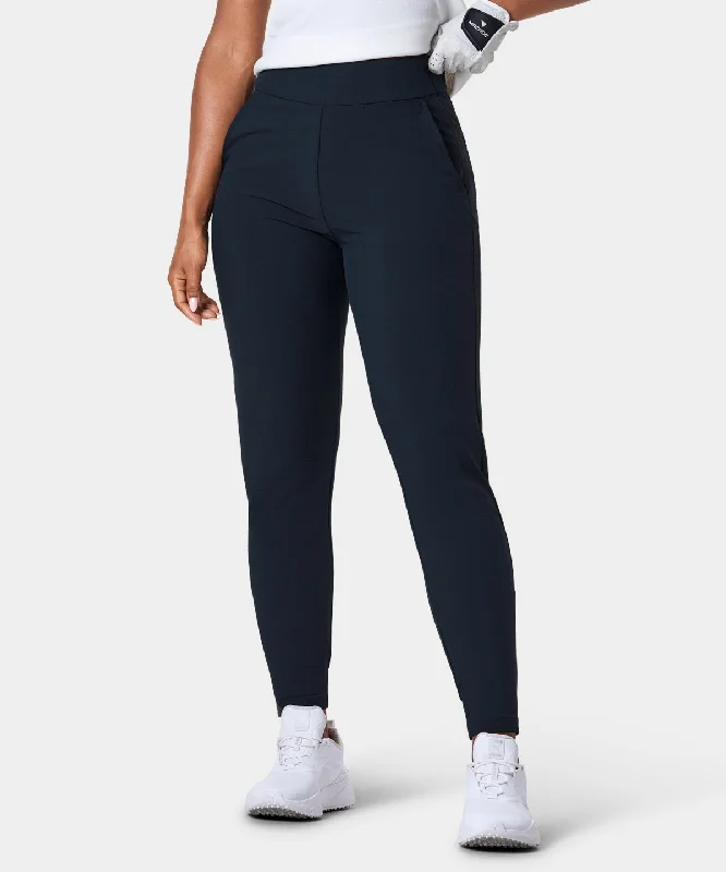 Nora Dark Blue Flex Trouser Trousers Seasonal Trendy