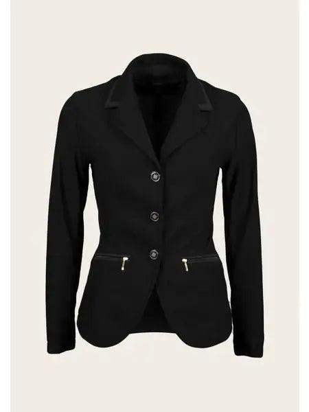 Espoir Equestrian Inspire Mesh Show Jacket Black Front Pockets Side Pockets Patch Pockets