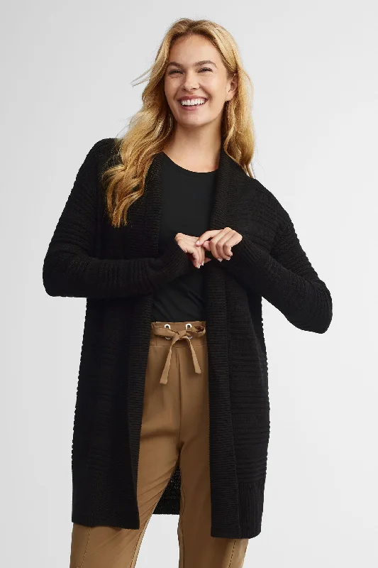 Cardigan long en tricot - Femme Stylish Fashionable Trendy