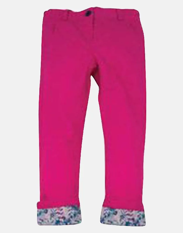 Tarka : Pink trousers Trousers Fleece Cozy