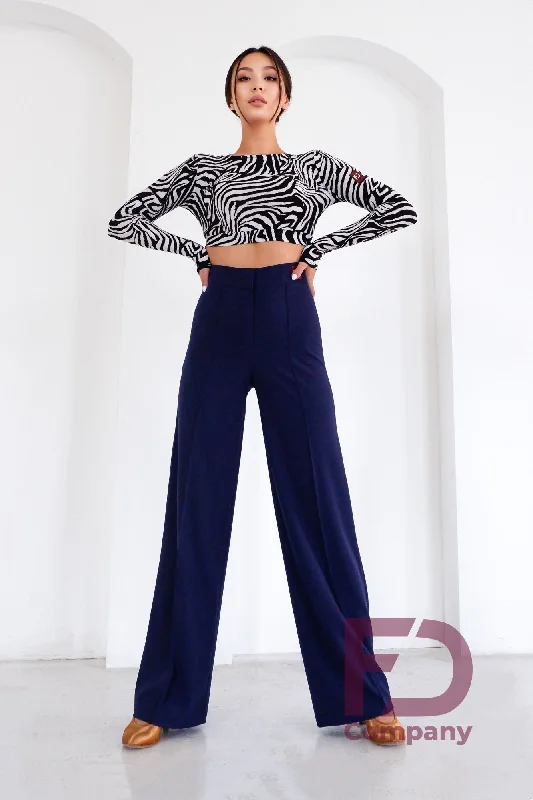 Ladies Crepe Trousers BR-988/1 in Various Colours Trousers Spring Floral