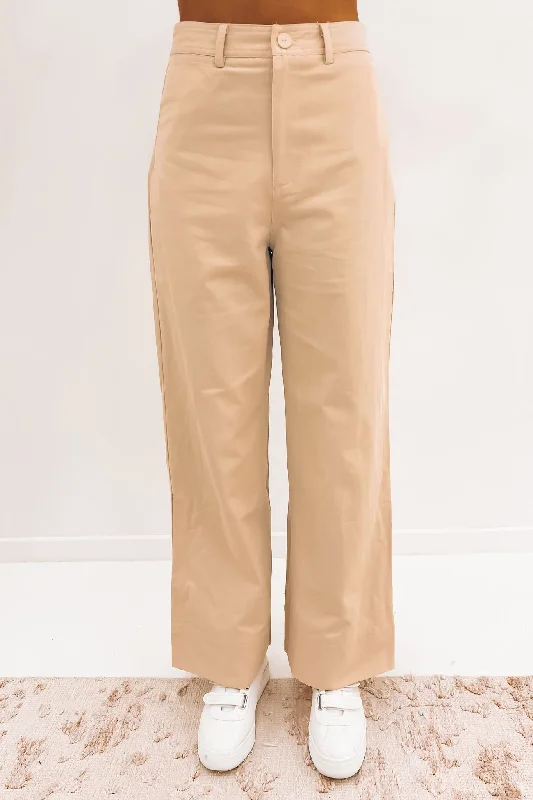 Hailie Pant Cream Casual Sweatpants Style