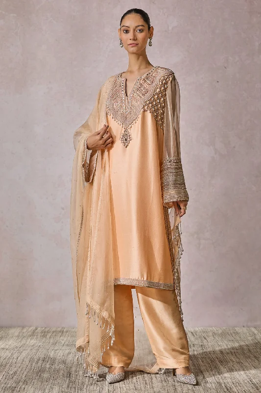 Kurta Trousers Dupatta Trousers Pleated Formal