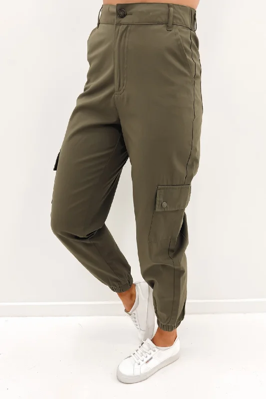 Kobi Cargo Pant Khaki Classic Straight Pants