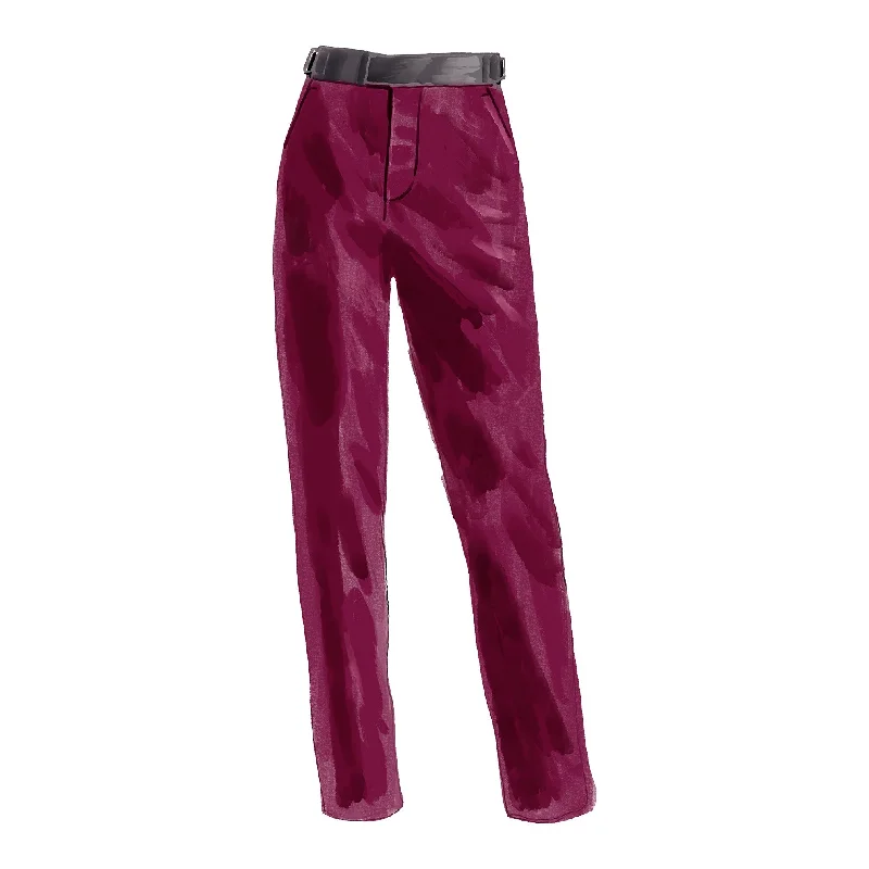 Velvet Tuxedo Trousers Trousers Evening Elegant