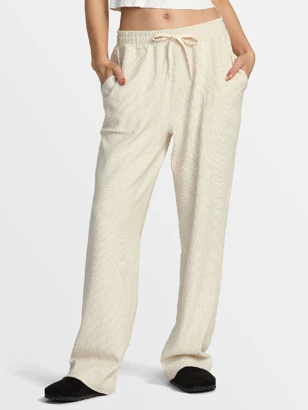 Sofie Waffle Pants Comfy Cargo Trousers