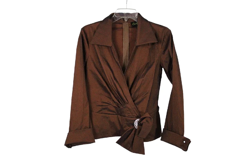 Cartise Brown Jacket | 10 V-Neck Jacket Boat Neck Jacket Square Neck Jacket