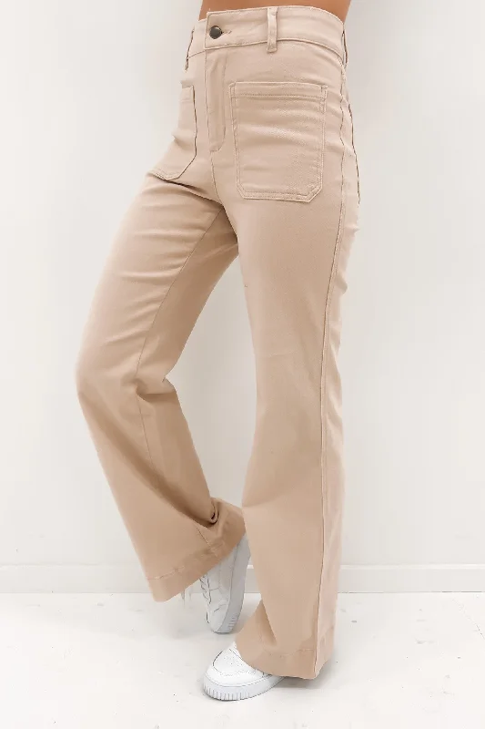 Jackson Pant Beige Comfortable Jogger Trousers