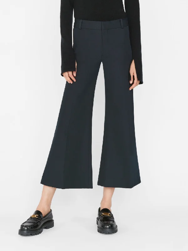 Le Palazzo Crop Trouser -- Noir Trousers trendy modern