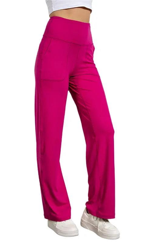 Butter Straight Leg Pants High-Waist Jogger Pants