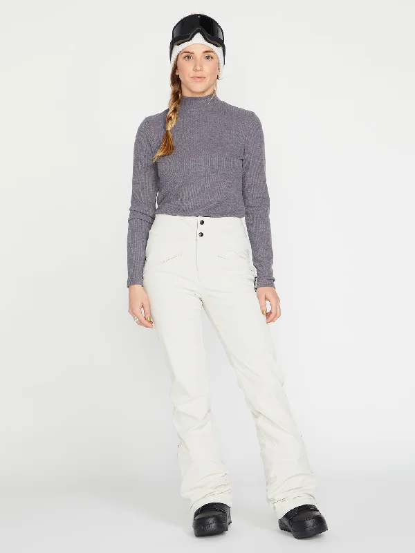 Battle Stretch High Rise Trousers - Off White Trousers Timeless Classic