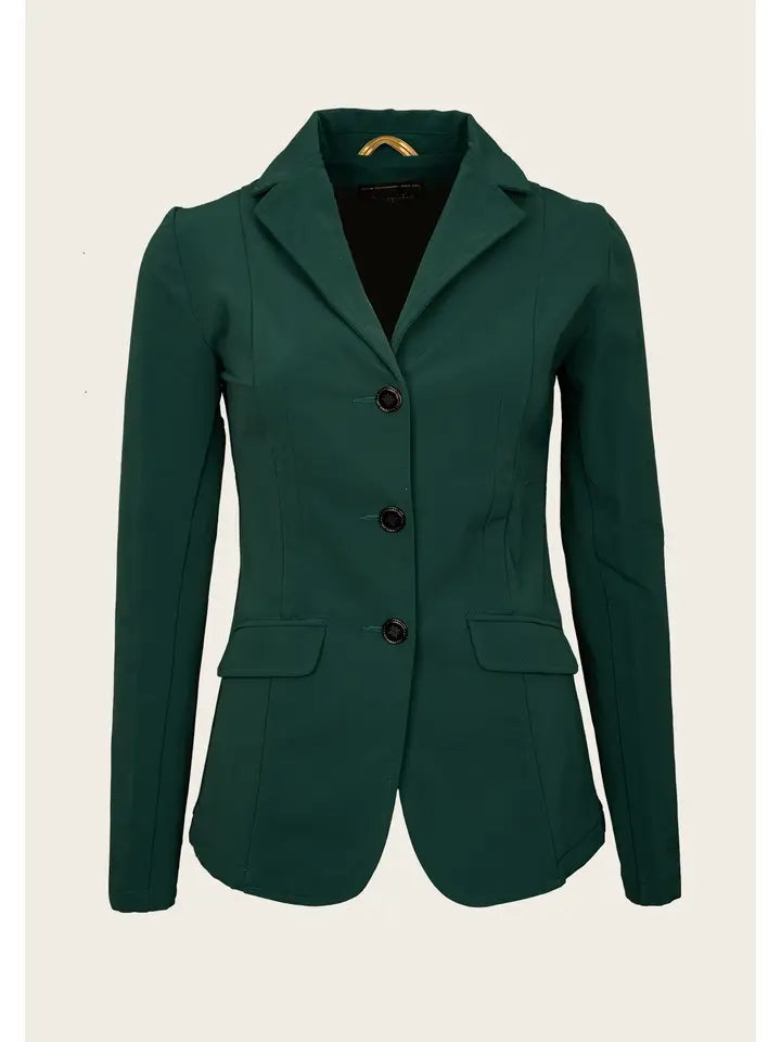 Alpine Green Hunter Show Jacket Satin Jacket Silk Jacket Chiffon Jacket