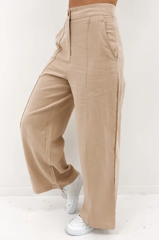 Savannah Pant Beige Trendy Velvet Pants