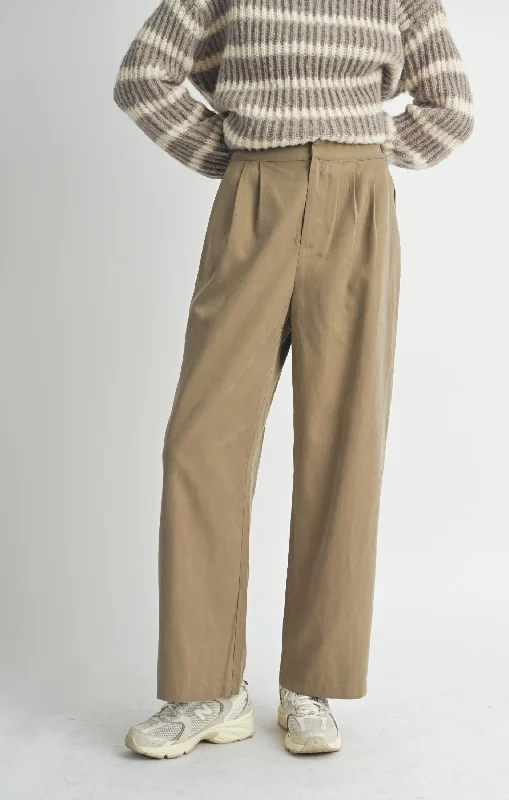 Sadie and Sage Olive Groves Front Pleat Trousers Trousers Handmade Artisanal