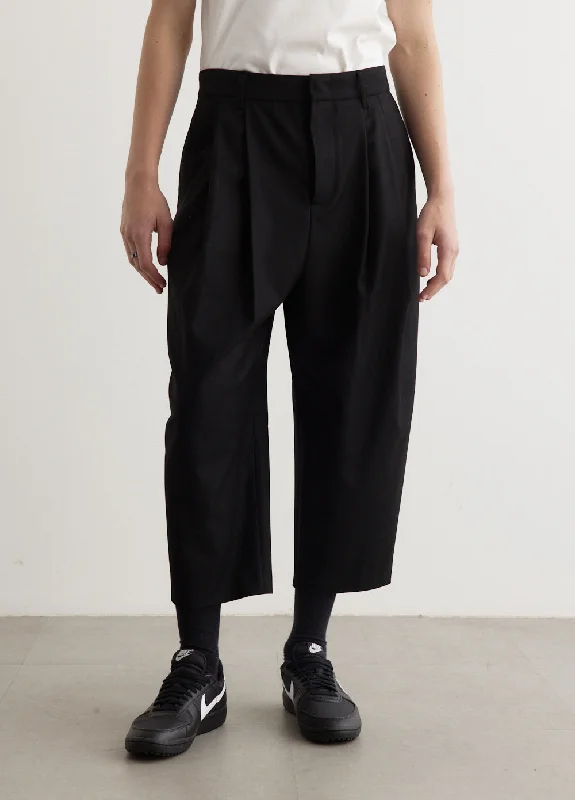 Pleated Trousers Trousers Canvas Durable