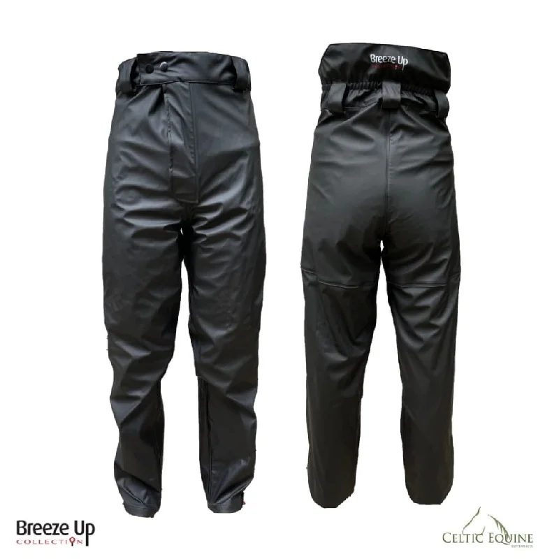 Breeze Up Monsoon Waterproof Trousers Black Trousers stylish elegant