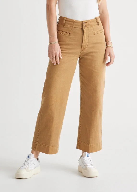 LuxTwill High Rise Trouser - Camel Trousers Top Rated