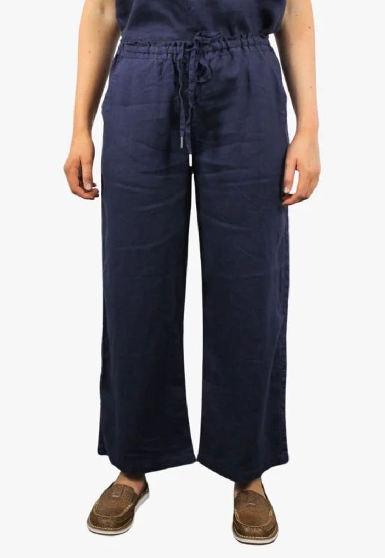 Pilbara Womens Linen Pant Trendy Palazzo Pants