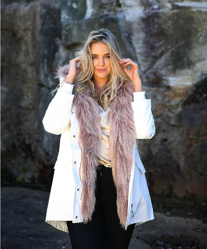 Raccoon Fur Jacket - Women Cardigan Sweater Pullover